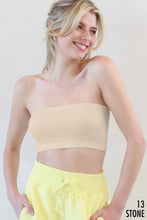 NIKIBIKI Ribbed Bandeau Top - White, Black or Stone