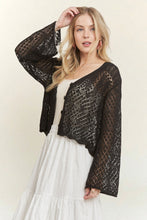 Long Sleeve Sweater Cardigan - Off White, Black or Pink