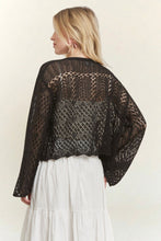 Long Sleeve Sweater Cardigan - Off White, Black or Pink