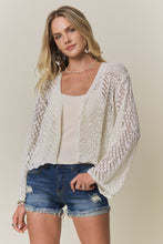 Long Sleeve Sweater Cardigan - Off White, Black or Pink