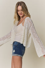 Long Sleeve Sweater Cardigan - Off White, Black or Pink