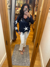 Distressed Star Sweater Top - Assorted Colors