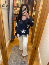 Distressed Star Sweater Top - Assorted Colors