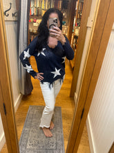 Distressed Star Sweater Top - Assorted Colors