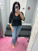 Front Drawstring Crochet Top - Beige Or Black