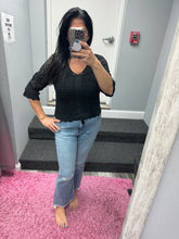 Front Drawstring Crochet Top - Beige Or Black