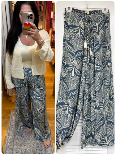 Wrap Pants - Blue