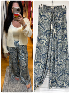 Wrap Pants - Blue