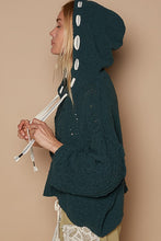 POL V-neck hooded cable knit chenille sweater - Assorted Colors