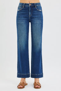 Risen High Rise Straight Jeans - Dark