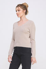 Pointelle Pullover Sweater With Scallop V-neck - Assorted Colors