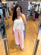 1822 Denim 28" Mid Rise Slim Wide Leg Jean W/ Raw Hem In Pink Blush