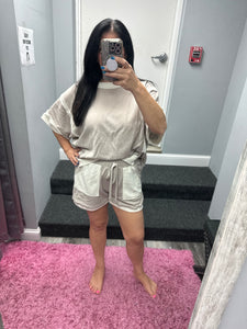 Loop Terry Cont Pocket Shorts - Taupe