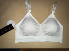 Strap-its Basic White Bra With Clear Crystals White