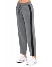 ARIELLA STRAIGHT LEG PANT W/ DETAIL IN SCUBA - BLACK/CHARCOAL