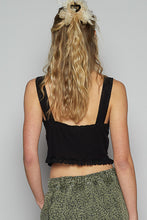 POL V-neck sleeveless top in ribbed knit with dyed to match lace detailing - Assorted Colors