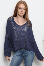 V Neck Crop Length Light Weight Pullover Sweater - Assorted Colors