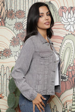 Tencel Denim Jacket Classic Year Round Basic - Black or Grey