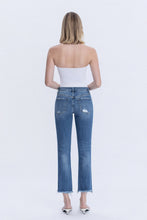 Flying Monkey Mid Rise Medium Wash Crop Slim Straight Jeans