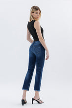 Flying Monkey Low Rise Uneven Raw Hem Slim Straight Jeans