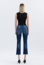 Flying Monkey Low Rise Uneven Raw Hem Slim Straight Jeans