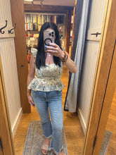 Sereia Floral Top - Ivory/Green