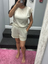 Mineralwash Trim Cap Sleeve Blouse - Natural