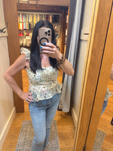 Sereia Floral Top - Ivory/Green