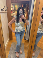 Sereia Floral Top - Ivory/Green