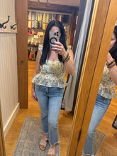 Sereia Floral Top - Ivory/Green