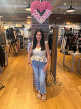 Sereia Floral Top - Ivory/Green