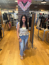 Sereia Floral Top - Ivory/Green