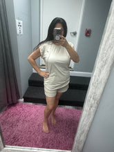 Mineralwash Trim Cap Sleeve Blouse - Natural