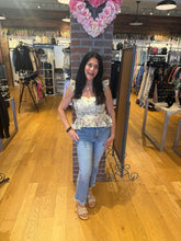 Sereia Floral Top - Ivory/Green