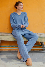 Mineral Washed Waffle Raglan Long Sleeve Top - Assorted Colors