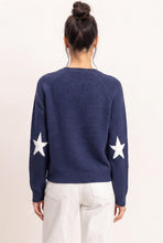 Star Crew Neck Sweater - Navy