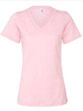 BELLA + CANVAS - Women’s Relaxed Jersey V-Neck Tee - Assorted Colors