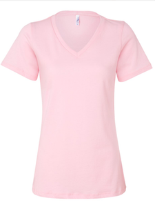 BELLA + CANVAS - Women’s Relaxed Jersey V-Neck Tee - Assorted Colors