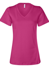 BELLA + CANVAS - Women’s Relaxed Jersey V-Neck Tee - Assorted Colors