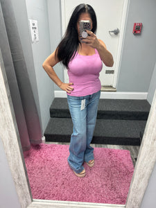 Hidden Medium Light Pintuck Flare