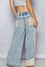 POL Designed in regular fit pants in denim with stud detail Denim