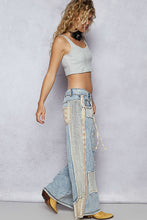 POL Designed in regular fit pants in denim with stud detail Denim