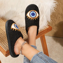 Evil Eyes Slippers - Black or White