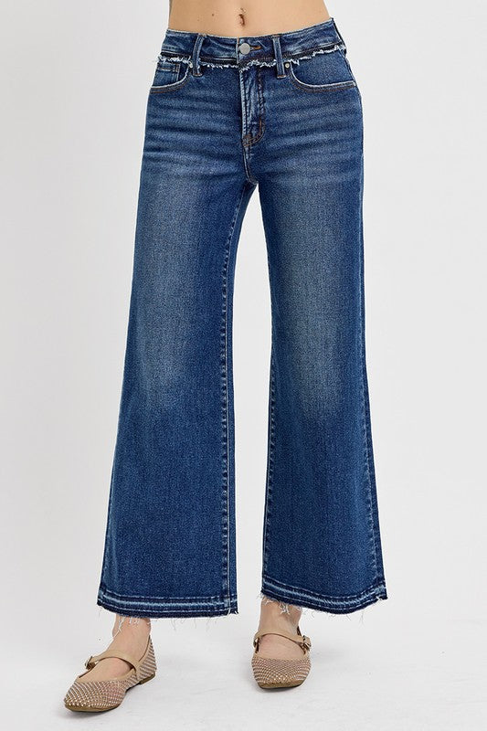 Risen Tummy Control High Rise Ankle Wide Released Hem