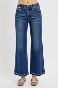 Risen Tummy Control High Rise Ankle Wide Released Hem