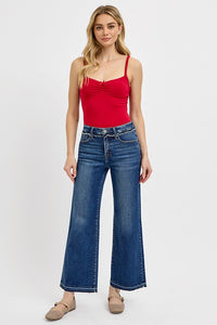 Risen Tummy Control High Rise Ankle Wide Released Hem