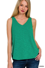 ZENANA V NECK SLEEVELESS CAMI TOP - ASSORTED COLORS