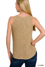 ZENANA V NECK SLEEVELESS CAMI TOP - ASSORTED COLORS