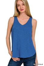 ZENANA V NECK SLEEVELESS CAMI TOP - ASSORTED COLORS