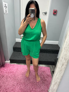 Summer Days Airflow Game Day Romper - Navy, Kelly Green or Orange